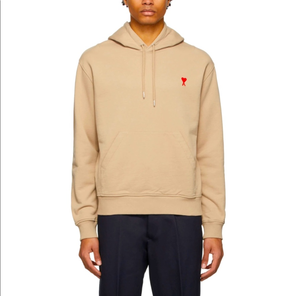 AMI Paris Heart Embroidery Hoodie